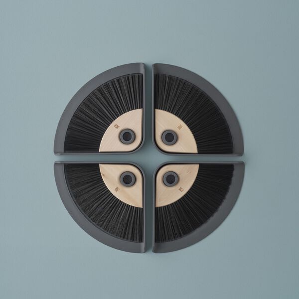 SWEEP-IT fejebakke og kost, grey, RIG-TIG