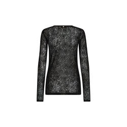 MMRose Mesh Blouse, black, MOS MOSH