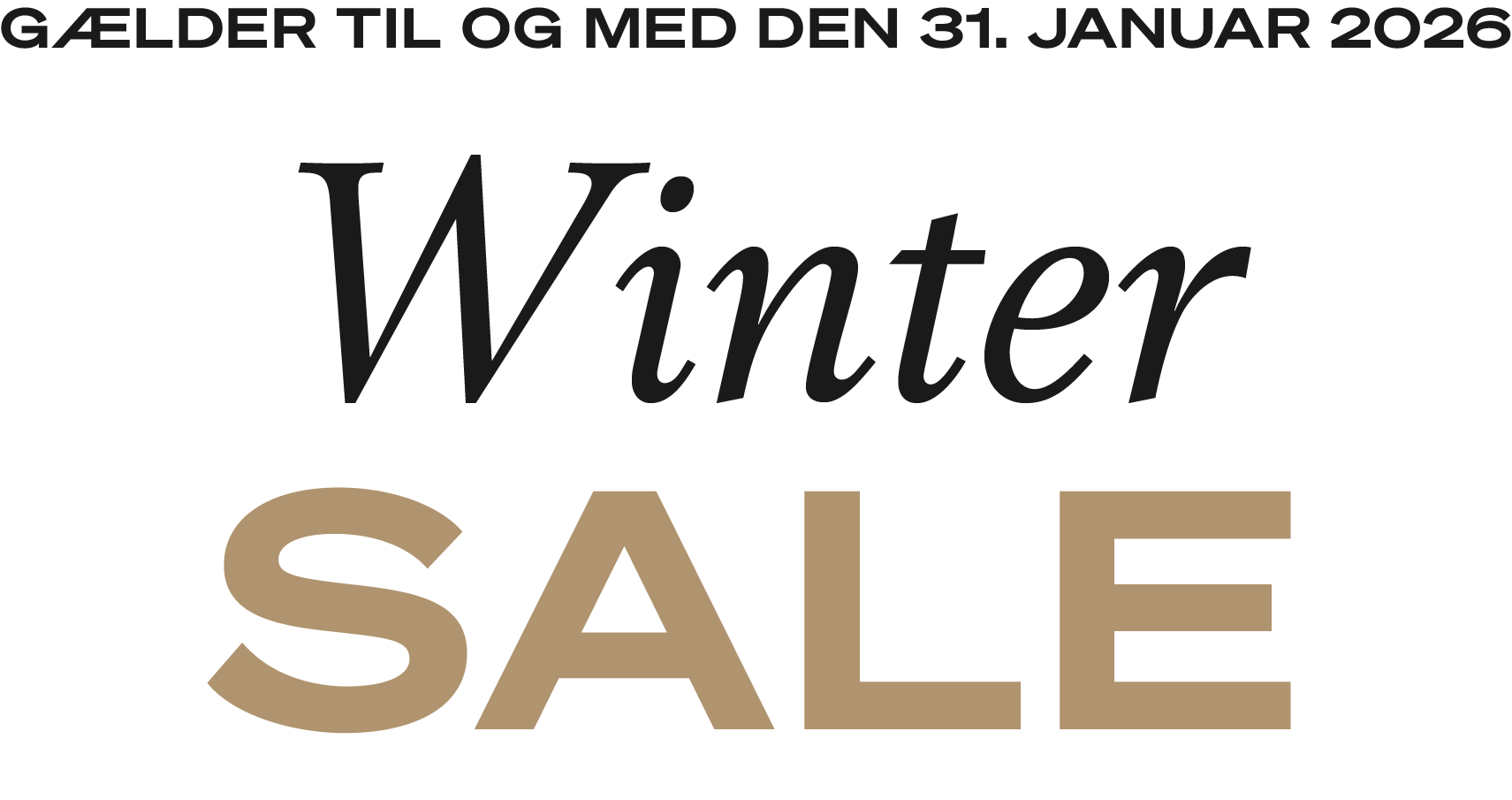 Winter SALE | Shop lamper på tilbud